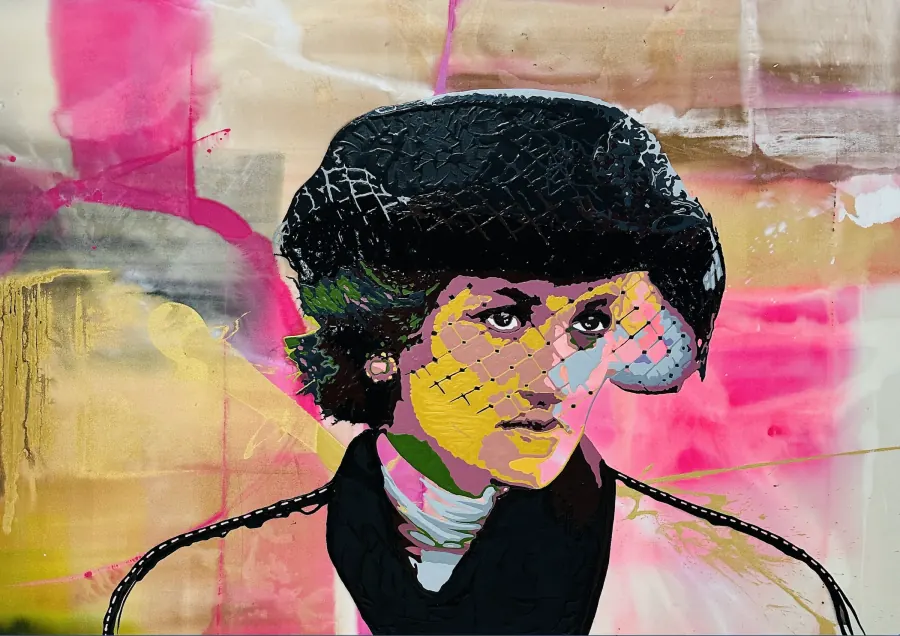 Princess Diana — Icon Collection painting by Erik Skoldberg, acrylic on linen, 80 × 58 in